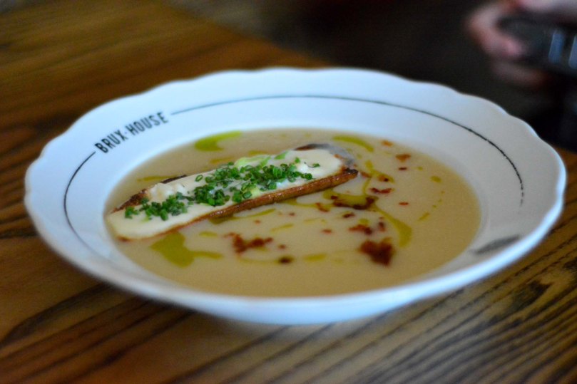 White Onion and Weissbier Soup  |  $8